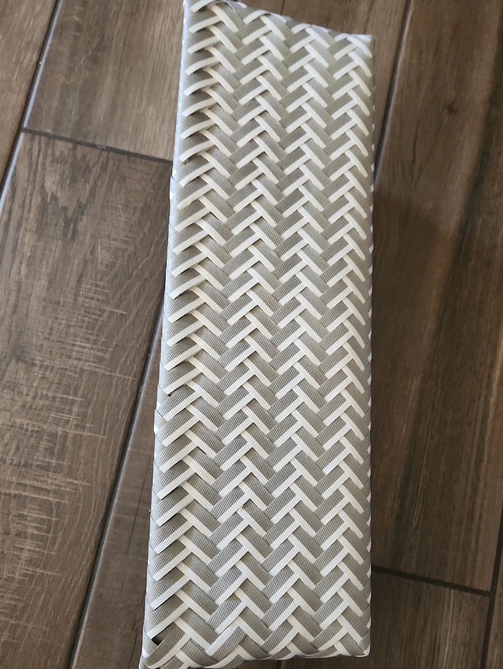 Neutral Gray & White Woven Desk Organizer - Brand Unknown